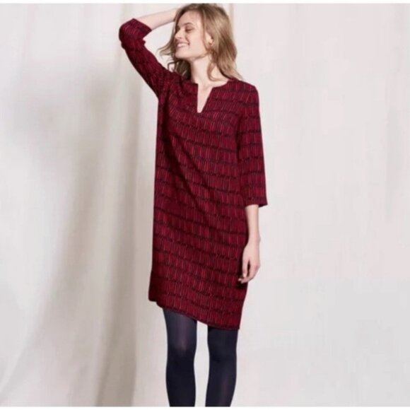 BODEN Easy Notch Tunic Shift Dress - 6 - Picture 1 of 10